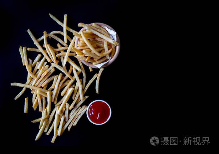 番茄醬快餐產(chǎn)品新鮮土豆美味薯?xiàng)l